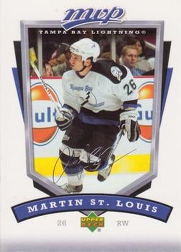 #258 Martin St. Louis - Tampa Bay Lightning - 2006-07 Upper Deck MVP Hockey