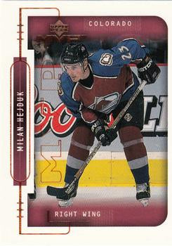 #58 Milan Hejduk - Colorado Avalanche - 1999-00 Upper Deck MVP Hockey