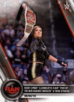 #58 Becky Lynch & Charlotte Flair Pick Up the Win Against Natalya & Trish Stratus - 2020 Topps WWE Women's Division Wrestling