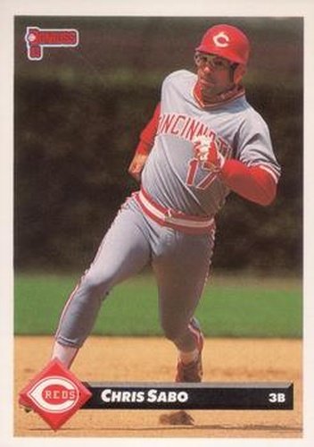 #58 Chris Sabo - Cincinnati Reds - 1993 Donruss Baseball