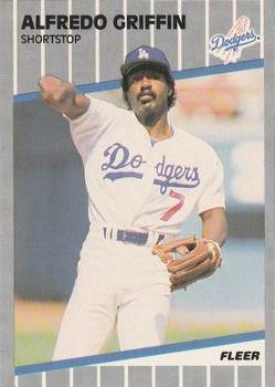 #58 Alfredo Griffin - Los Angeles Dodgers - 1989 Fleer Baseball