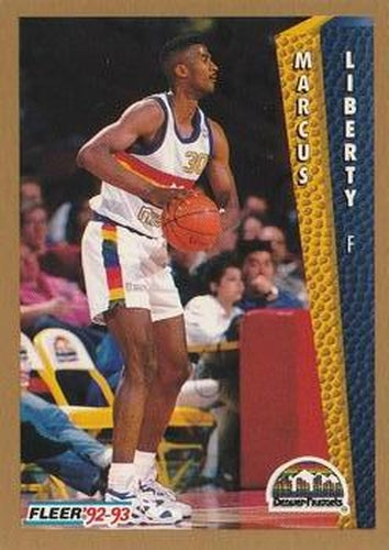#58 Maus Liberty - Denver Nuggets - 1992-93 Fleer Basketball
