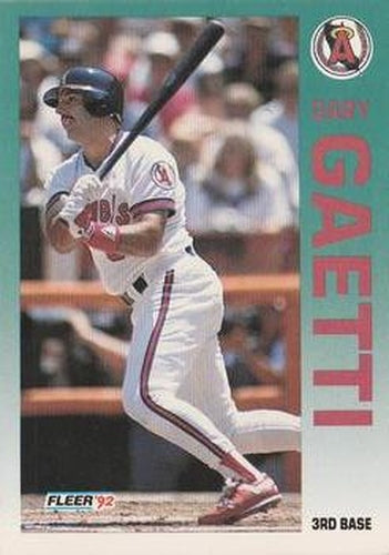 #58 Gary Gaetti - California Angels - 1992 Fleer Baseball