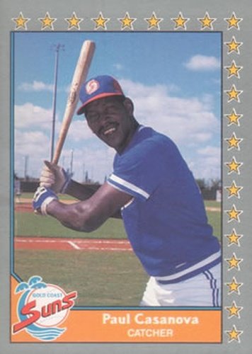#58 Paul Casanova - Gold Coast Suns - 1990 Pacific Senior League Baseball
