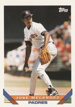 #58 Jose Melendez - San Diego Padres - 1993 Topps Baseball
