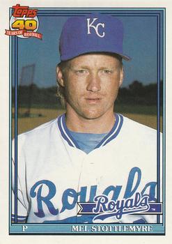 #58 Mel Stottlemyre - Kansas City Royals - 1991 O-Pee-Chee Baseball