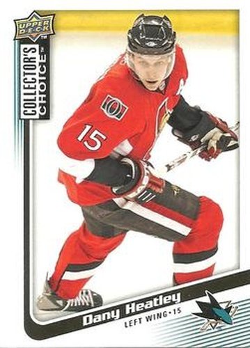 #58 Dany Heatley - Ottawa Senators - 2009-10 Collector's Choice Hockey