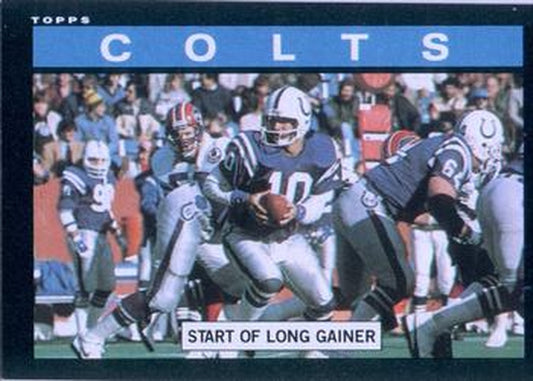 #258 Colts Team Leaders - Indianapolis Colts - 1985 Topps Football