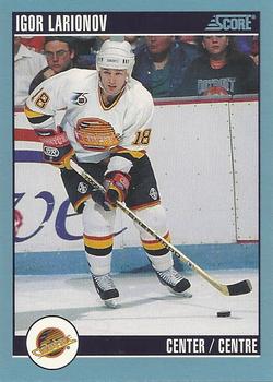 #58 Igor Larionov - Vancouver Canucks - 1992-93 Score Canadian Hockey