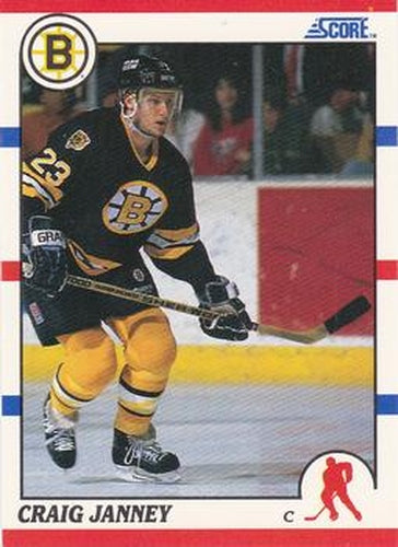 #58 Craig Janney - Boston Bruins - 1990-91 Score Hottest and Rising Stars Hockey