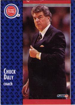 #58 Chuck Daly - Detroit Pistons - 1991-92 Fleer Basketball