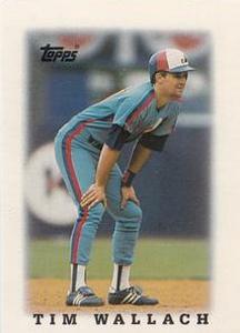 #58 Tim Wallach - Montreal Expos - 1988 Topps Major League Leaders Minis Baseball