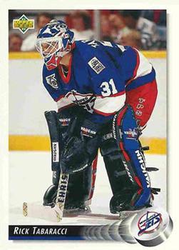 #58 Rick Tabaracci - Winnipeg Jets - 1992-93 Upper Deck Hockey
