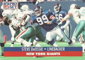 #58 Steve DeOssie - New York Giants - 1991 Pro Set Football