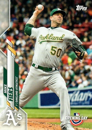 #58 Mike Fiers - Oakland Athletics - 2020 Topps Opening Day Baseball