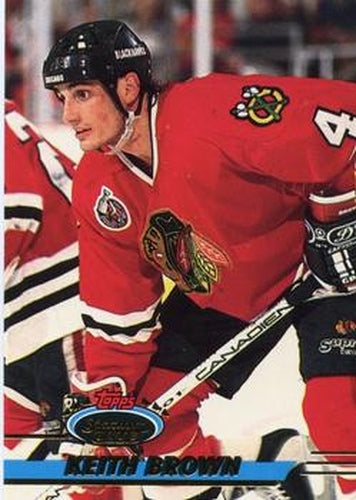#58 Keith Brown - Chicago Blackhawks - 1993-94 Stadium Club Hockey