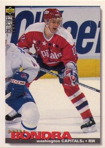 #58 Peter Bondra - Washington Capitals - 1995-96 Collector's Choice Hockey