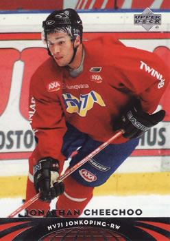 #58 Jonathan Cheechoo - HV71 Jonkoping - 2004-05 UD All-World Edition Hockey