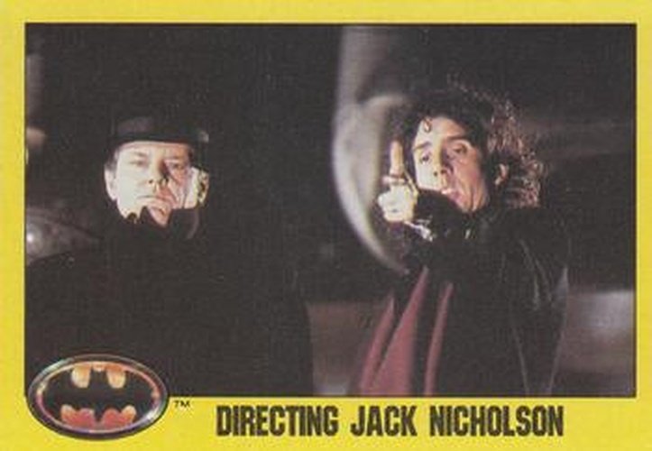 #258 Directing Jack Nicholson - 1989 Topps Batman