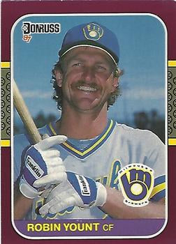 #58 Robin Yount - Milwaukee Brewers - 1987 Donruss Opening Day Baseball