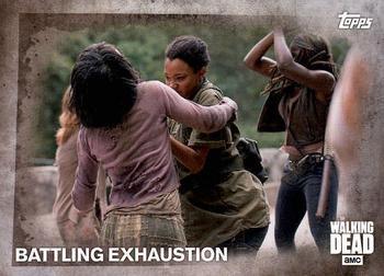 #58 Battling Exhaustion - 2016 Topps The Walking Dead Season 5