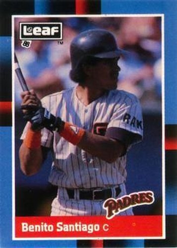 #58 Benito Santiago - San Diego Padres - 1988 Leaf Baseball