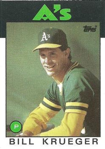 #58 Bill Krueger - Oakland Athletics - 1986 Topps Baseball