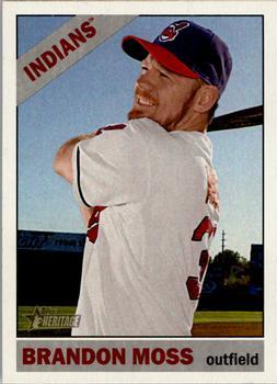 #58 Brandon Moss - Cleveland Indians - 2015 Topps Heritage Baseball