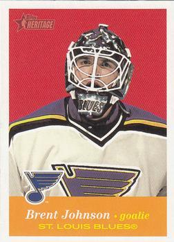 #58 Brent Johnson - St. Louis Blues - 2001-02 Topps Heritage Hockey