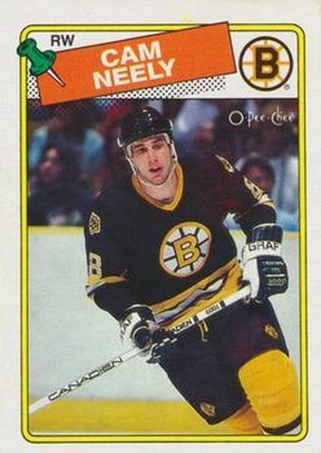 #58 Cam Neely - Boston Bruins - 1988-89 O-Pee-Chee Hockey