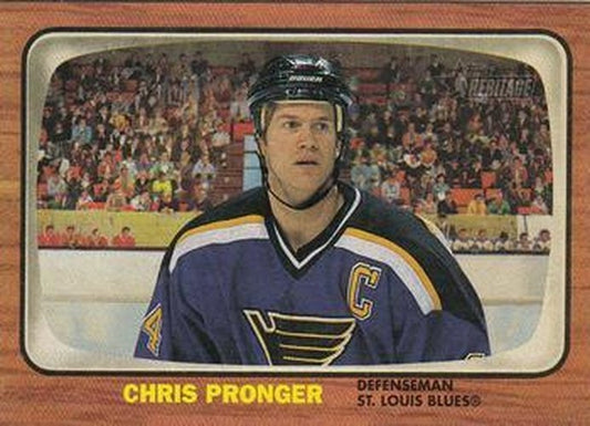 #58 Chris Pronger - St. Louis Blues - 2002-03 Topps Heritage Hockey