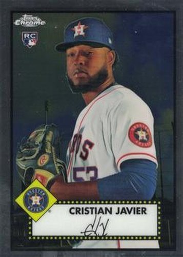 #58 Cristian Javier - Houston Astros - 2021 Topps Chrome Platinum Anniversary Baseball