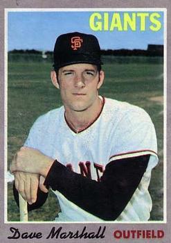 #58 Dave Marshall - San Francisco Giants - 1970 Topps Baseball