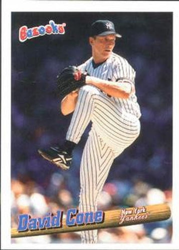 #58 David Cone - New York Yankees - 1996 Bazooka Baseball