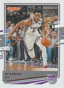 #58 De'Aaron Fox - Sacramento Kings - 2020-21 Donruss Basketball