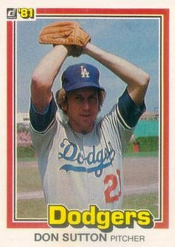#58 Don Sutton - Los Angeles Dodgers - 1981 Donruss Baseball