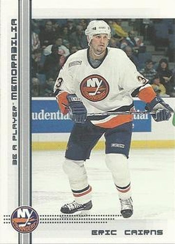 #58 Eric Cairns - New York Islanders - 2000-01 Be a Player Memorabilia Hockey