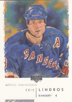 #58 Eric Lindros - New York Rangers - 2002-03 UD Artistic Impressions Hockey
