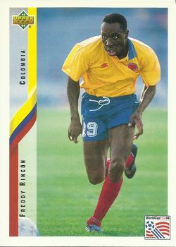 #58 Freddy Rincon - Colombia - 1994 Upper Deck World Cup Contenders English/Spanish Soccer