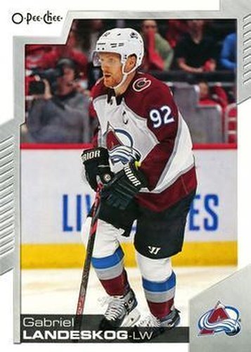 #58 Gabriel Landeskog - Colorado Avalanche - 2020-21 O-Pee-Chee Hockey