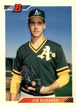 #58 Joe Slusarski - Oakland Athletics - 1992 Bowman Baseball