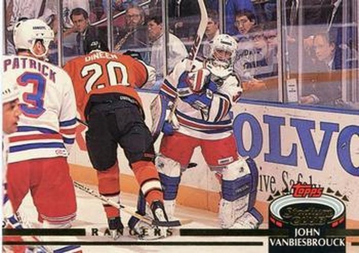 #58 John Vanbiesbrouck - New York Rangers - 1992-93 Stadium Club Hockey