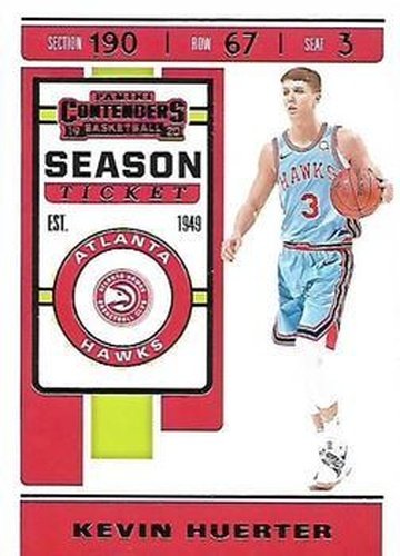 #58 Kevin Huerter - Atlanta Hawks - 2019-20 Panini Contenders Basketball