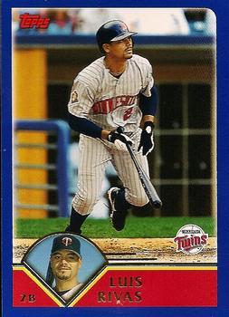 #58 Luis Rivas - Minnesota Twins - 2003 Topps Baseball