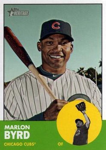 #58 Marlon Byrd - Chicago Cubs - 2012 Topps Heritage Baseball