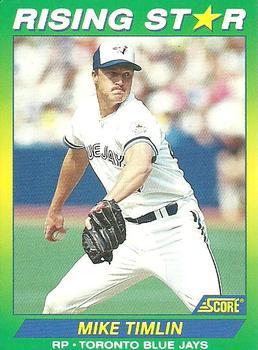 #58 Mike Timlin - Toronto Blue Jays - 1992 Score 100 Rising Stars Baseball