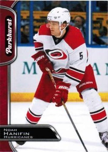 #58 Noah Hanifin - Carolina Hurricanes - 2016-17 Parkhurst - Red Hockey