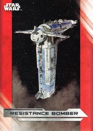 #58 Resistance Bomber - 2017 Topps Star Wars The Last Jedi