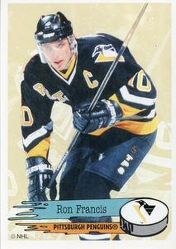 #58 Ron Francis - Pittsburgh Penguins - 1995-96 Panini Hockey Stickers