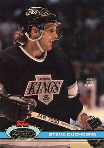 #58 Steve Duchesne - Philadelphia Flyers - 1991-92 Stadium Club Hockey